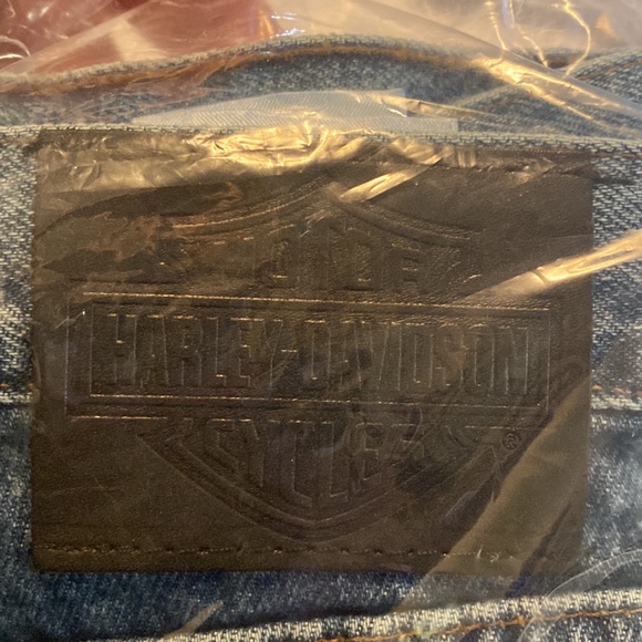Harley Davidson Men's Original Bootcut Jeans - Blue Denim - Picture 3 of 5